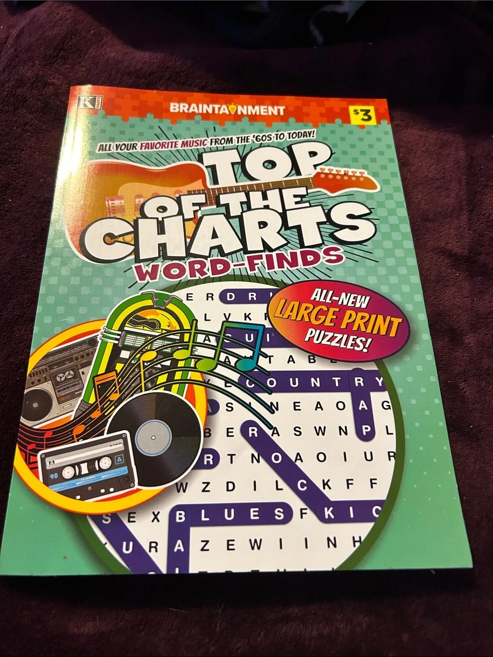 Top of the Charts Word-Finds - Green Large Print Puzzle Book